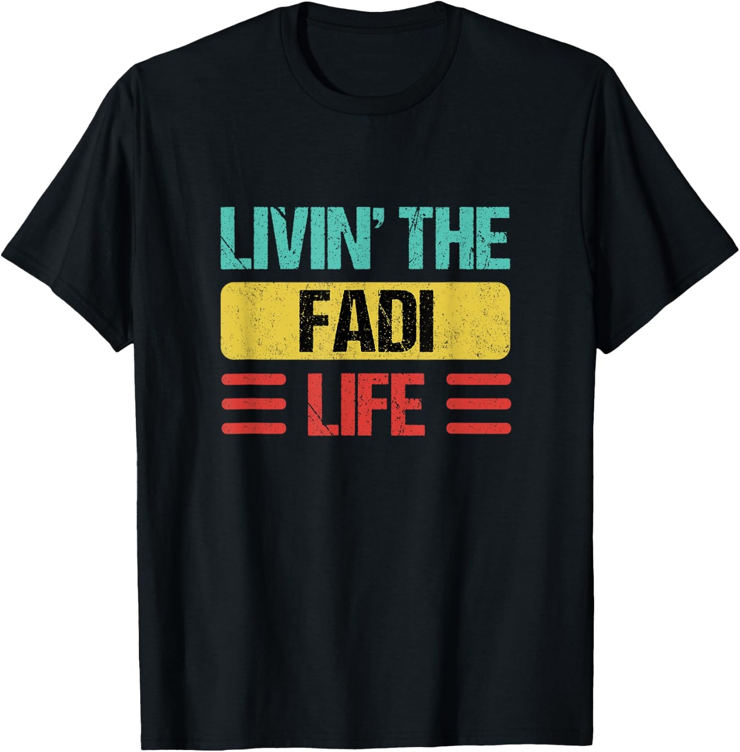Fadi Name T-Shirt - T-Shirt | Black