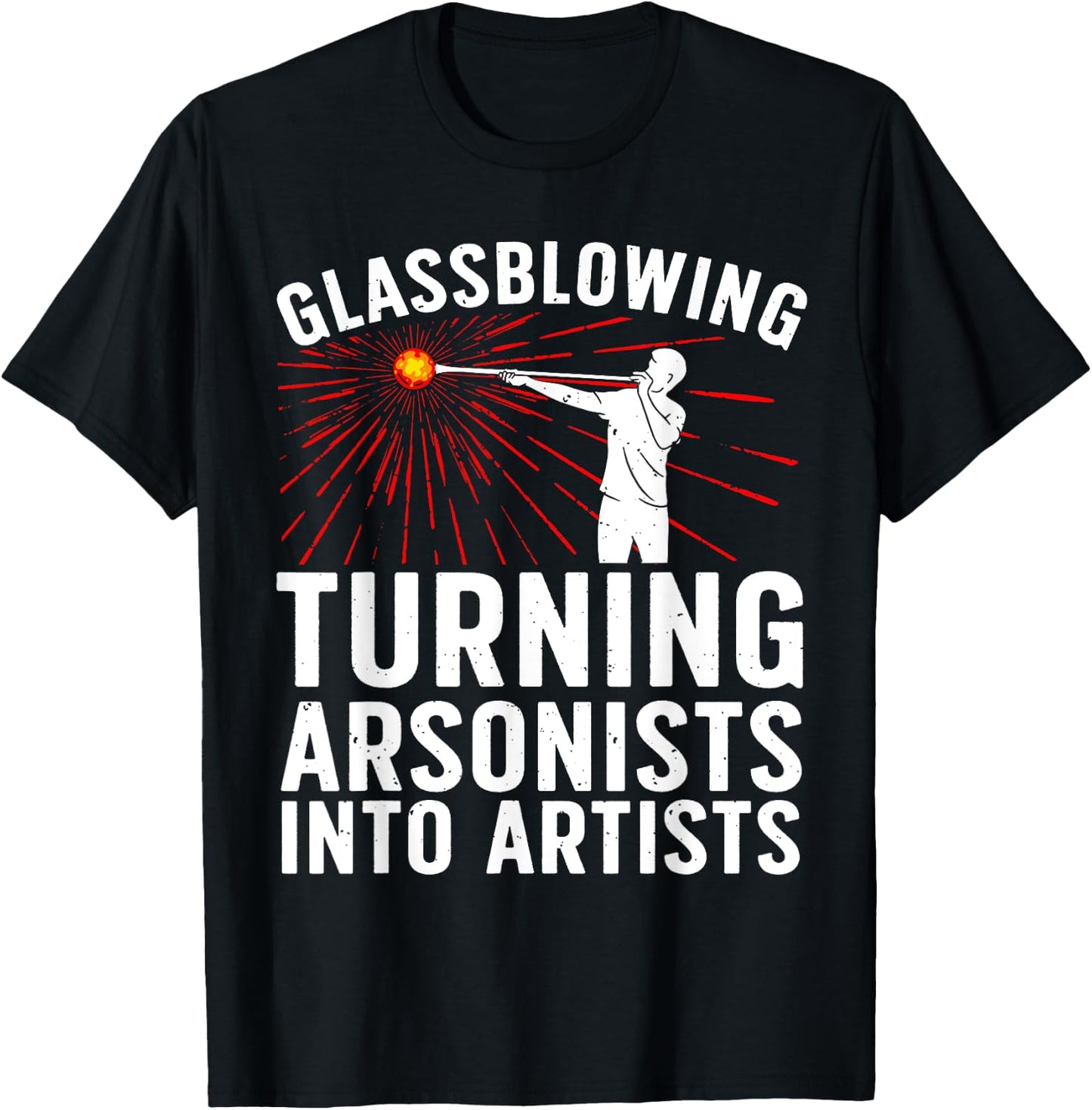 Funny Glass Blowing Art Women Glassblower Tool Lover T-Shirt - T-Shirt | Black