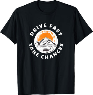 Drive fast and take risks. Car lovers T-Shirt - T-Shirt | Black