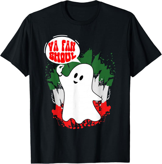 Va Fan Ghoul Women Italian Funny Halloween Ghost T-Shirt - T-Shirt | Black