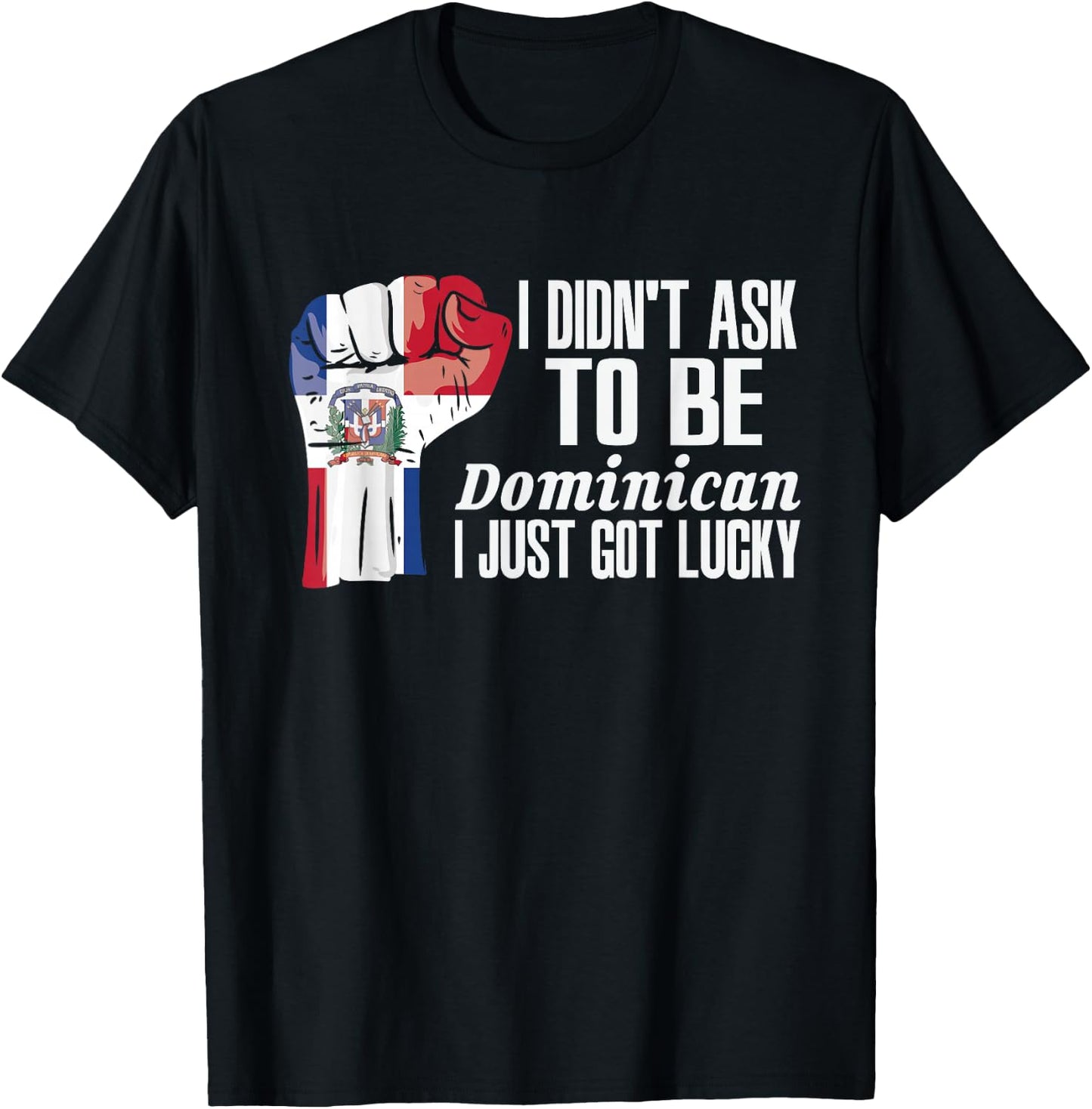 Dominican Dominican Republic Flag Grown Roots Patriot T-Shirt - T-Shirt | Black