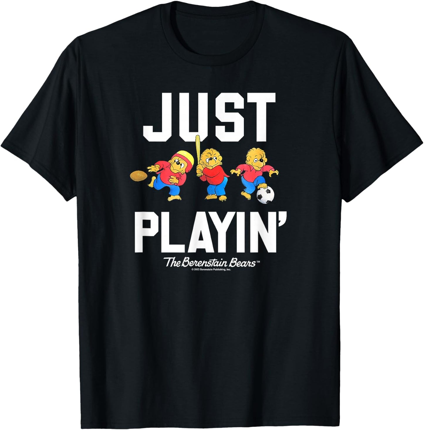 The Berenstain Bears The Berenstain Bears Just Playin T-Shirt - T-Shirt | Black