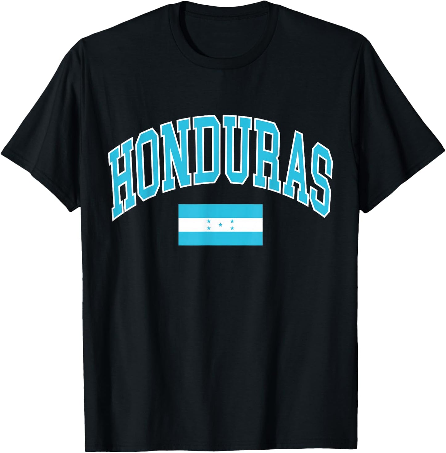 Honduras Flag T-Shirt - T-Shirt | Black