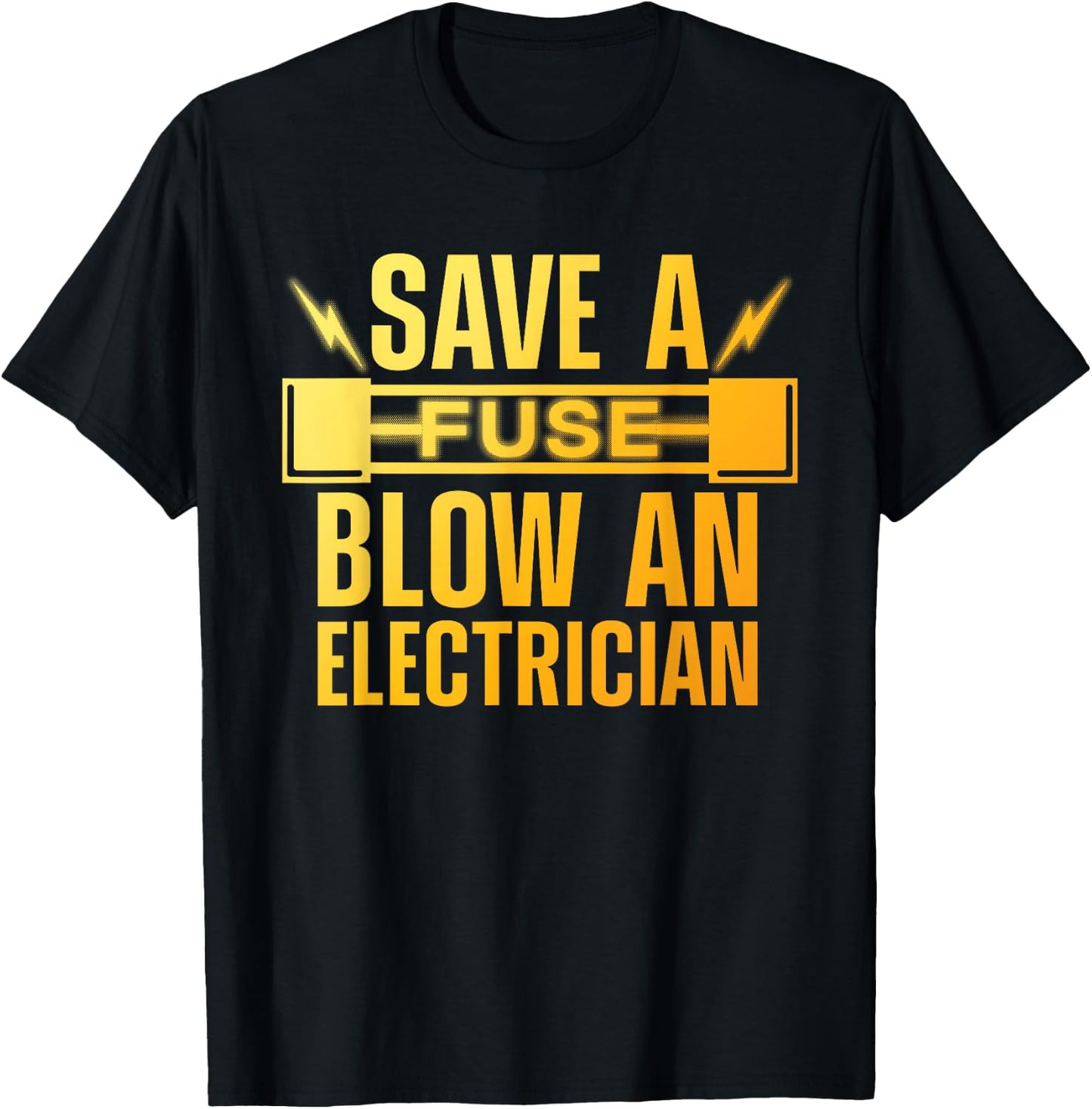 Funny Electrician Art Men Women Electrical Fuse Electrician T-Shirt - T-Shirt | Black
