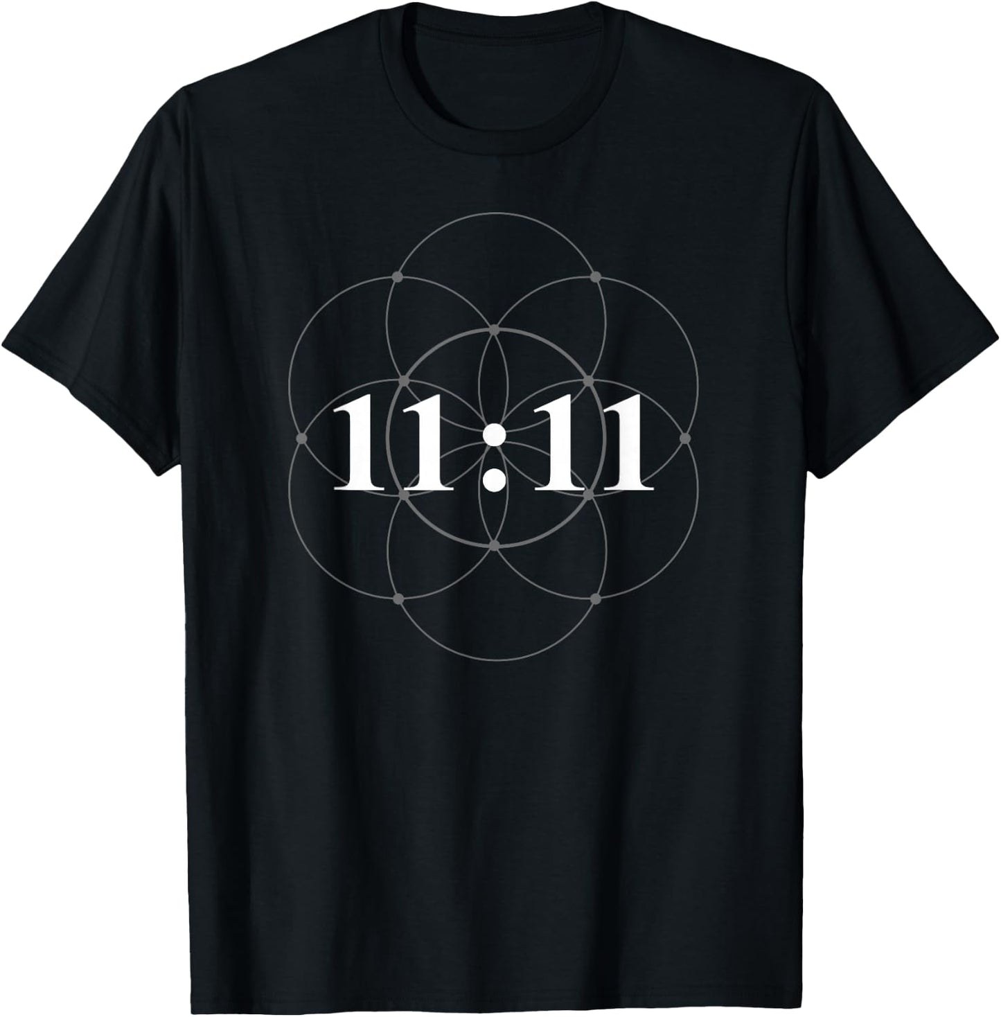 Angel Number 1111 1111 Angel Number Numerology Manifestation -Adults Black Small T-Shirt - T-Shirt | Black