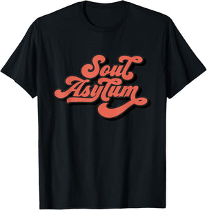 Soul Asylum 70's Vintage Retro Art Gift T-Shirt - T-Shirt | Black