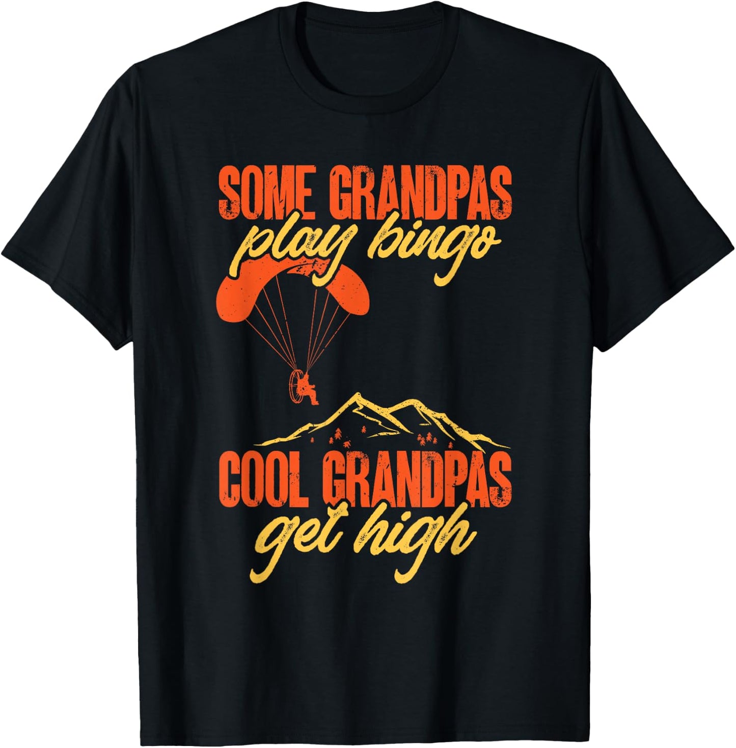 Parasol Flying Motorised Paraglider T-Shirt - T-Shirt | Black