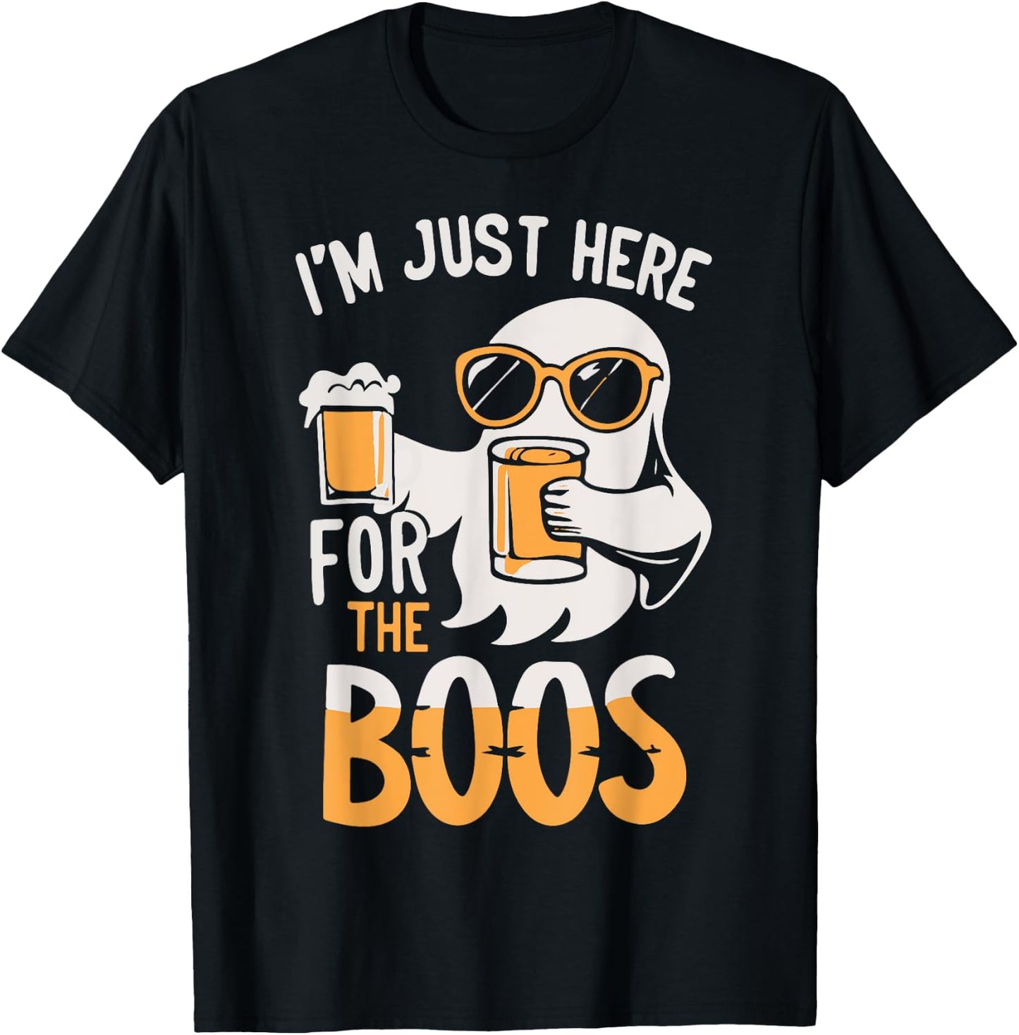 I'm Just Here for the Boos Halloween Party T-Shirt - T-Shirt | Black