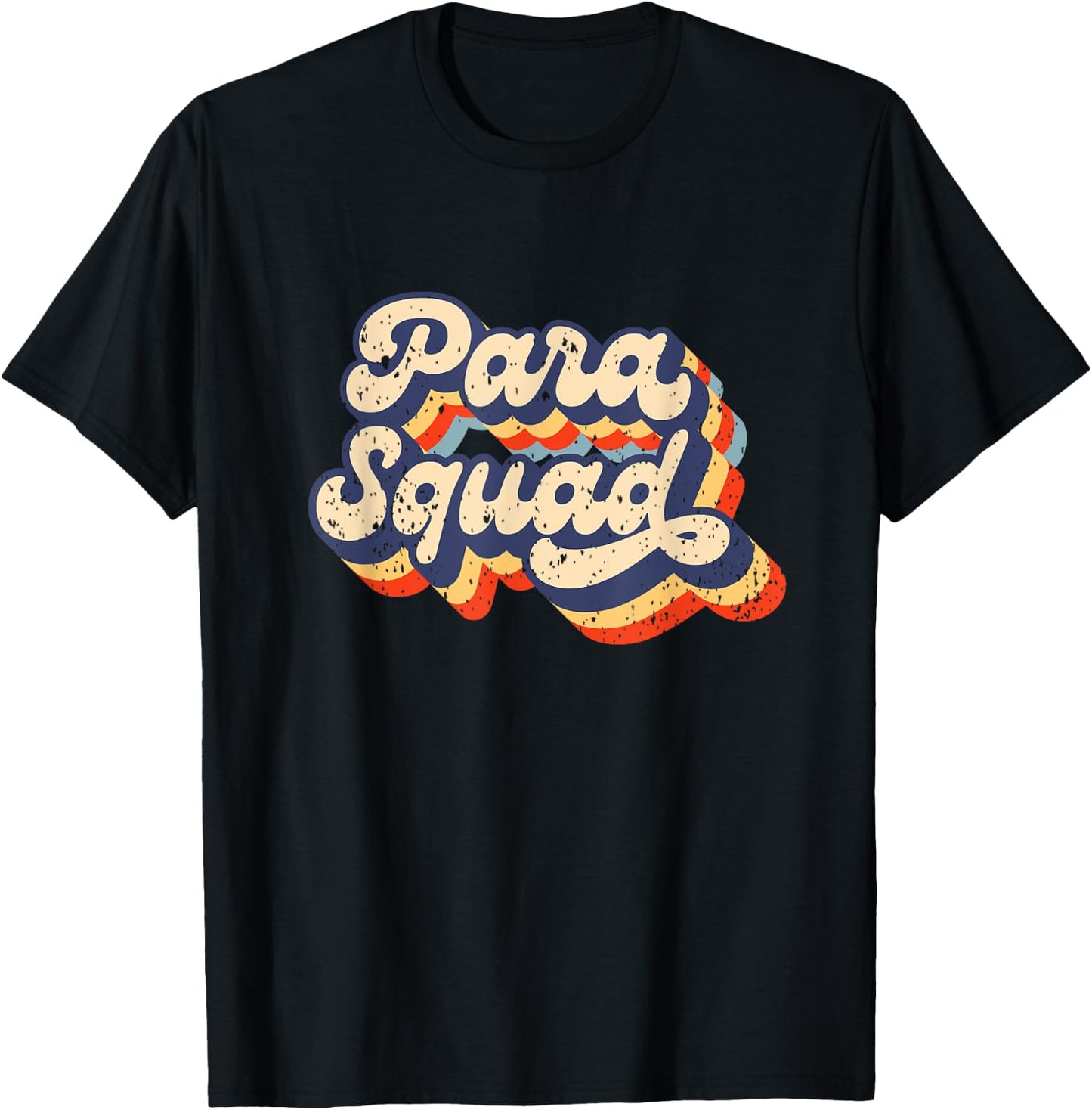 Para Squad Teacher Paraprofessional Life Para pro Retro Women Girls Kids T-Shirt - T-Shirt | Black