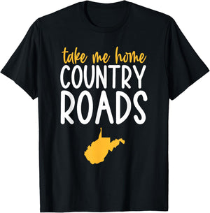 West Virginia Apparel | West Virginia Home | I Love WV State T-Shirt - T-Shirt | Black