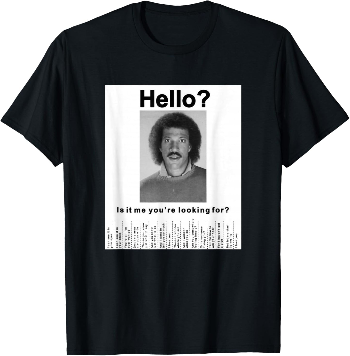 Finding Missing Person T-Shirt - T-Shirt | Black
