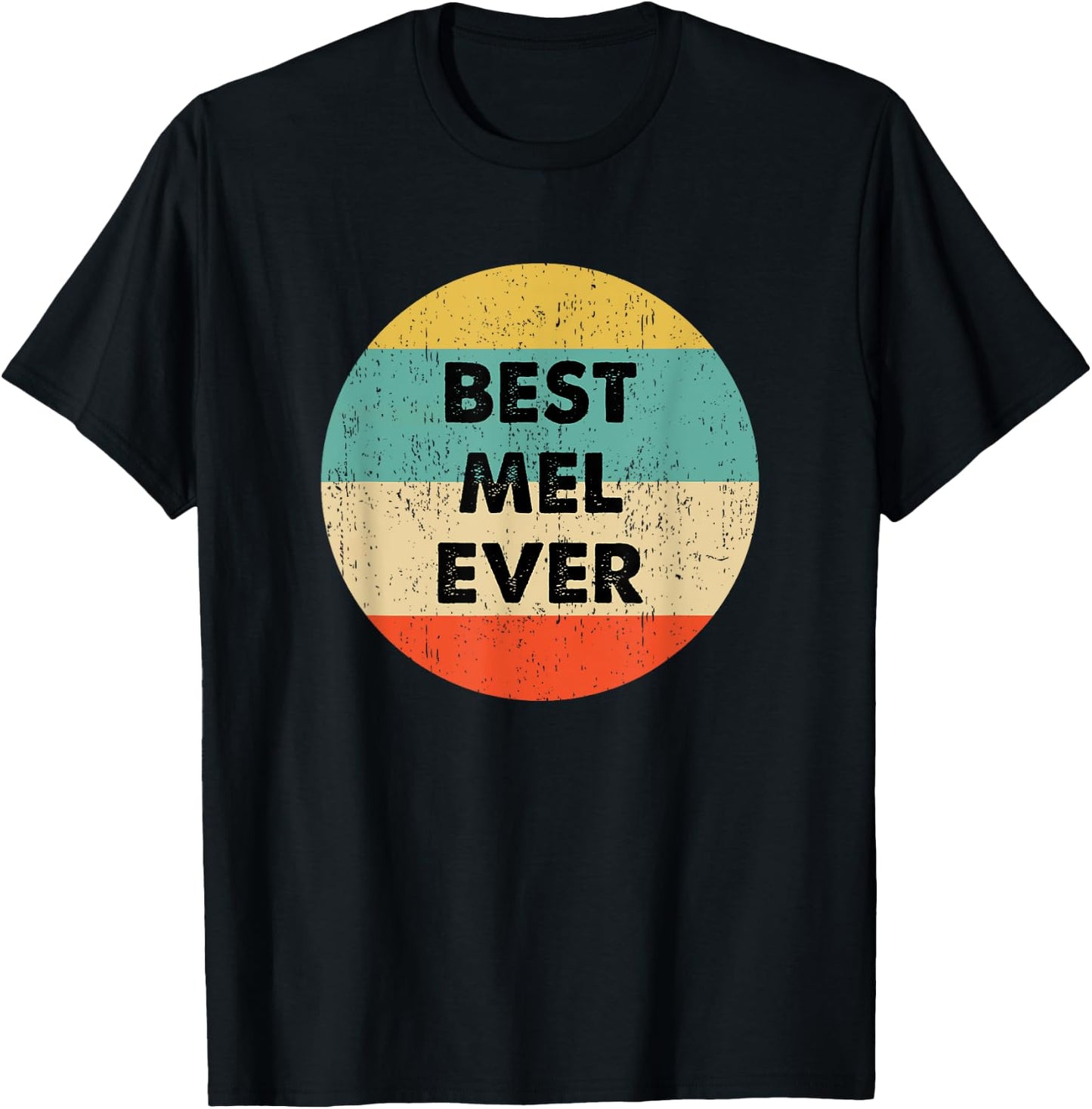 Mel Name T-Shirt - T-Shirt | Black
