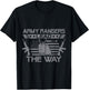 Army Ranger Lead The Way US Veteran Flag American USA T-Shirt - T-Shirt | Black