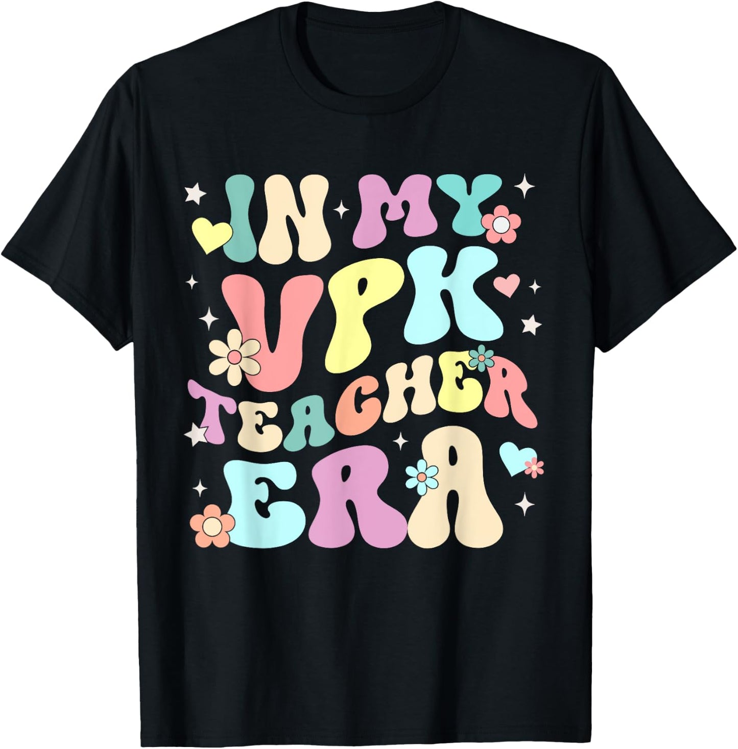 In My VPK Teacher Era Voluntary Prekindergarten Pre-K School Women T-Shirt - T-Shirt | Black