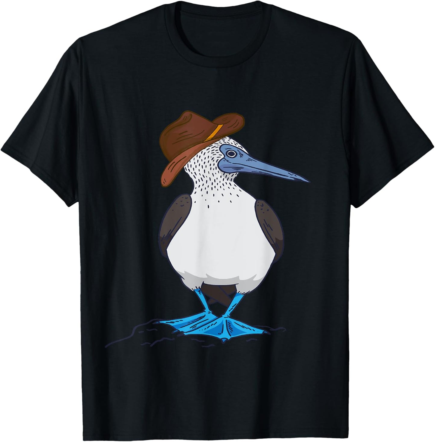 Western Blue Footed Booby Cowboy Blue Footed Booby Lover T-Shirt - T-Shirt | Black