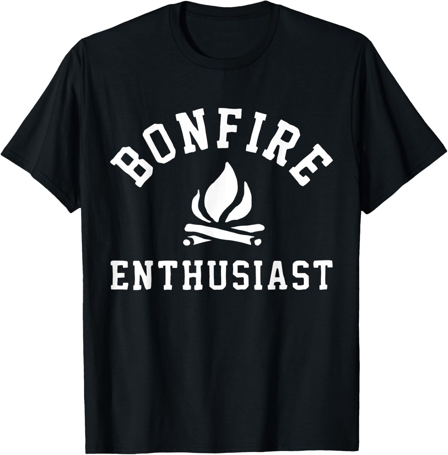 Bonfire Enthusiast Campfire Funny Camping Men Women T-Shirt - T-Shirt | Black