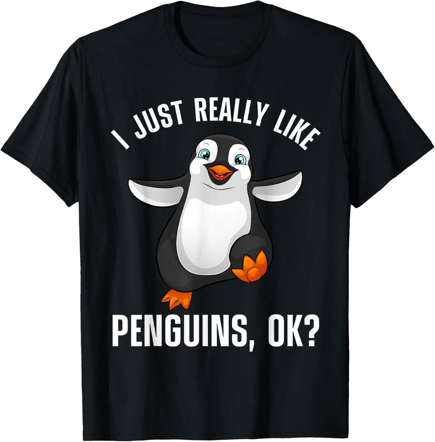 Cool Penguin Women Kids Penguin Lovers Penguins T-Shirt - T-Shirt | Black