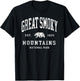 Retro Great Smoky Mountains National Park Hiking T-Shirt - T-Shirt | Black