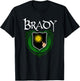 Brady Surname Irish Clan Tartan Badge Ireland T-Shirt - T-Shirt | Black