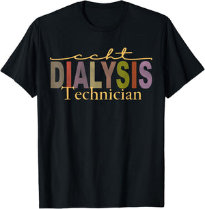 CCHT Dialysis Technician African American Hemodialysis T-Shirt - T-Shirt | Black