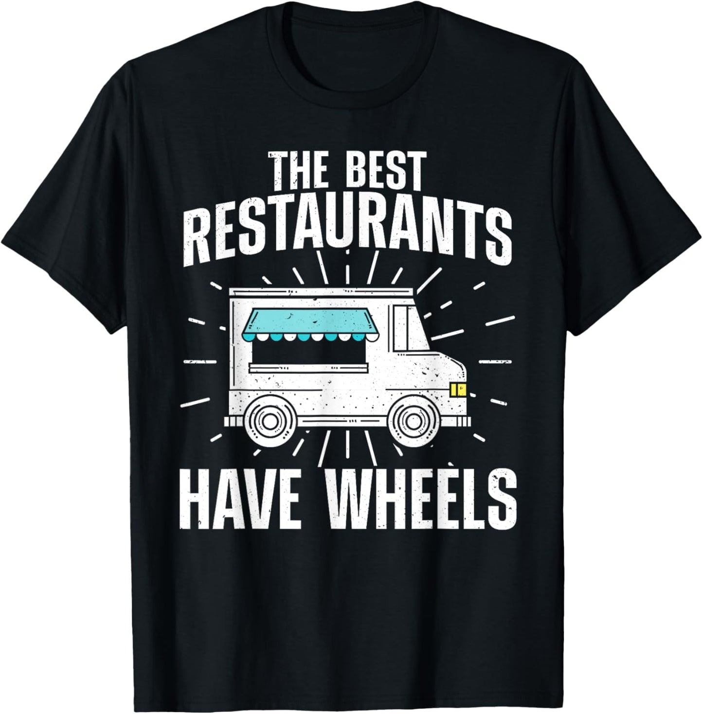 Cool Food Truck Women Culinary Chef Pizza BBQ Driver T-Shirt - T-Shirt | Black