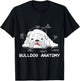 English Bulldog Anatomy Bully Dog Pet Owners Men Women Kids T-Shirt - T-Shirt | Black