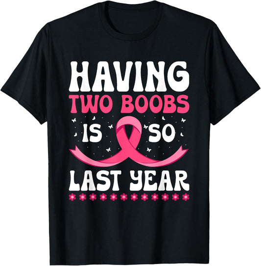 Funny Breast Cancer Design - Mastectomy Recovery T-Shirt - T-Shirt | Black