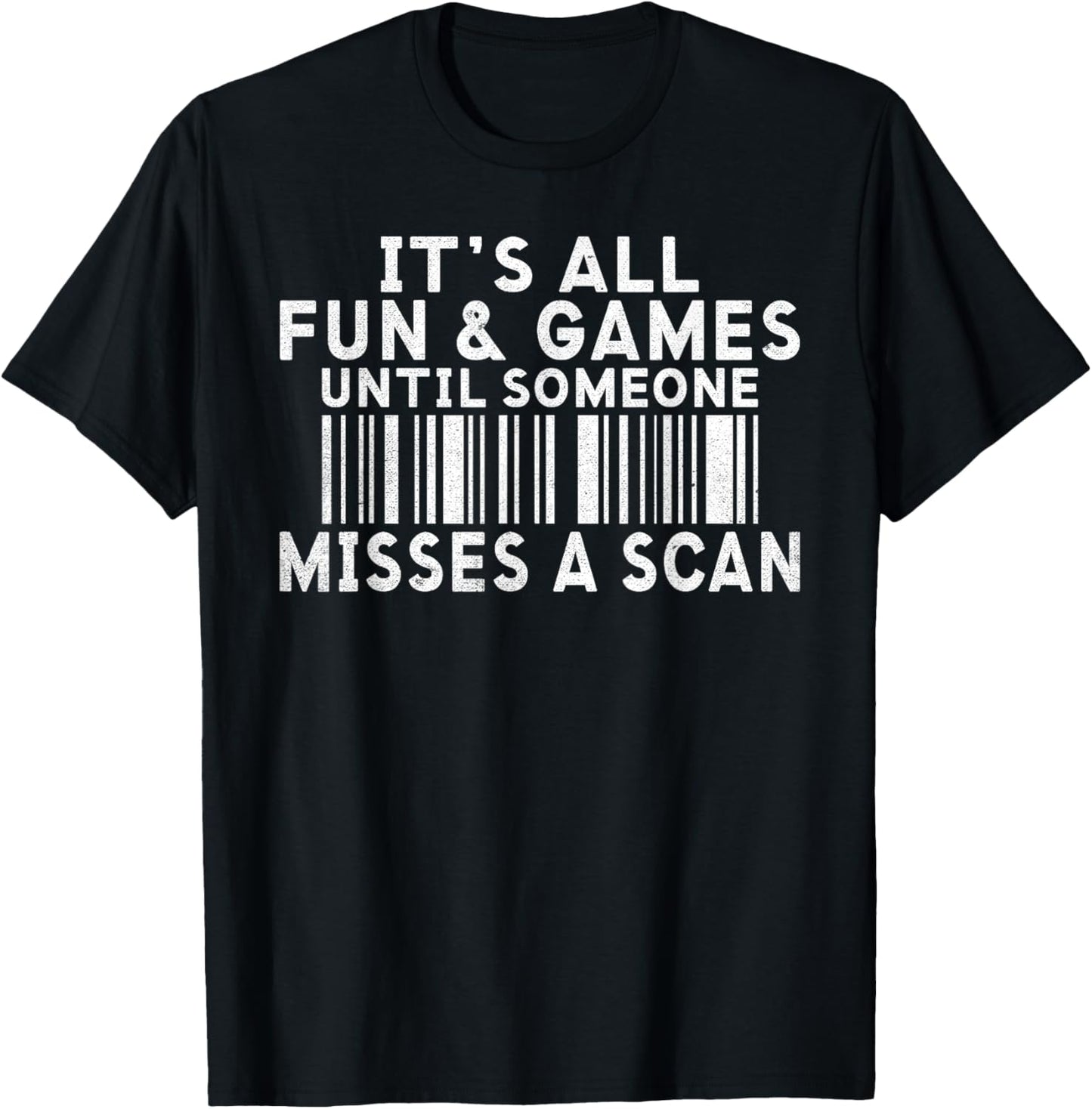 Its all Fun and Games until someone misses a Scan Postal T-Shirt - T-Shirt | Black