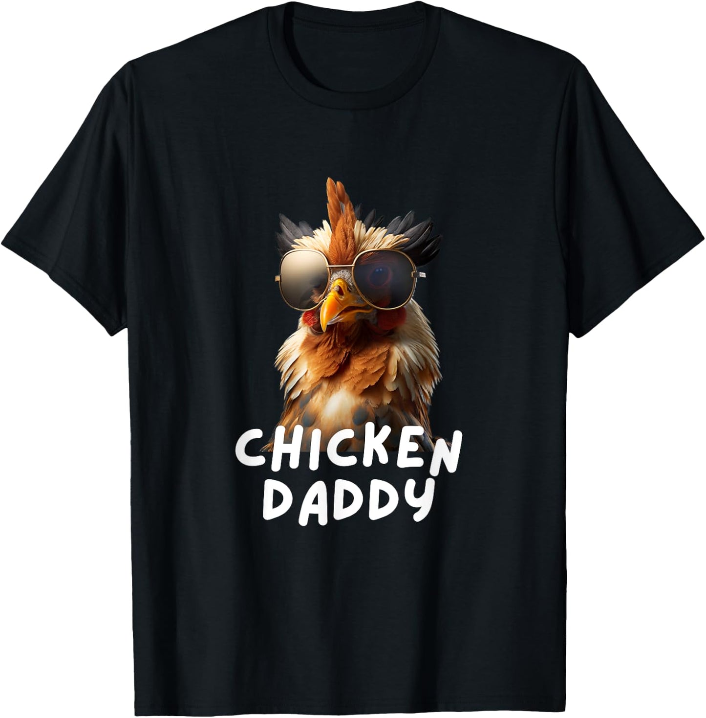 Chicken Daddy Funny Chicken Coop Hendl Chicken T-Shirt - T-Shirt | Black