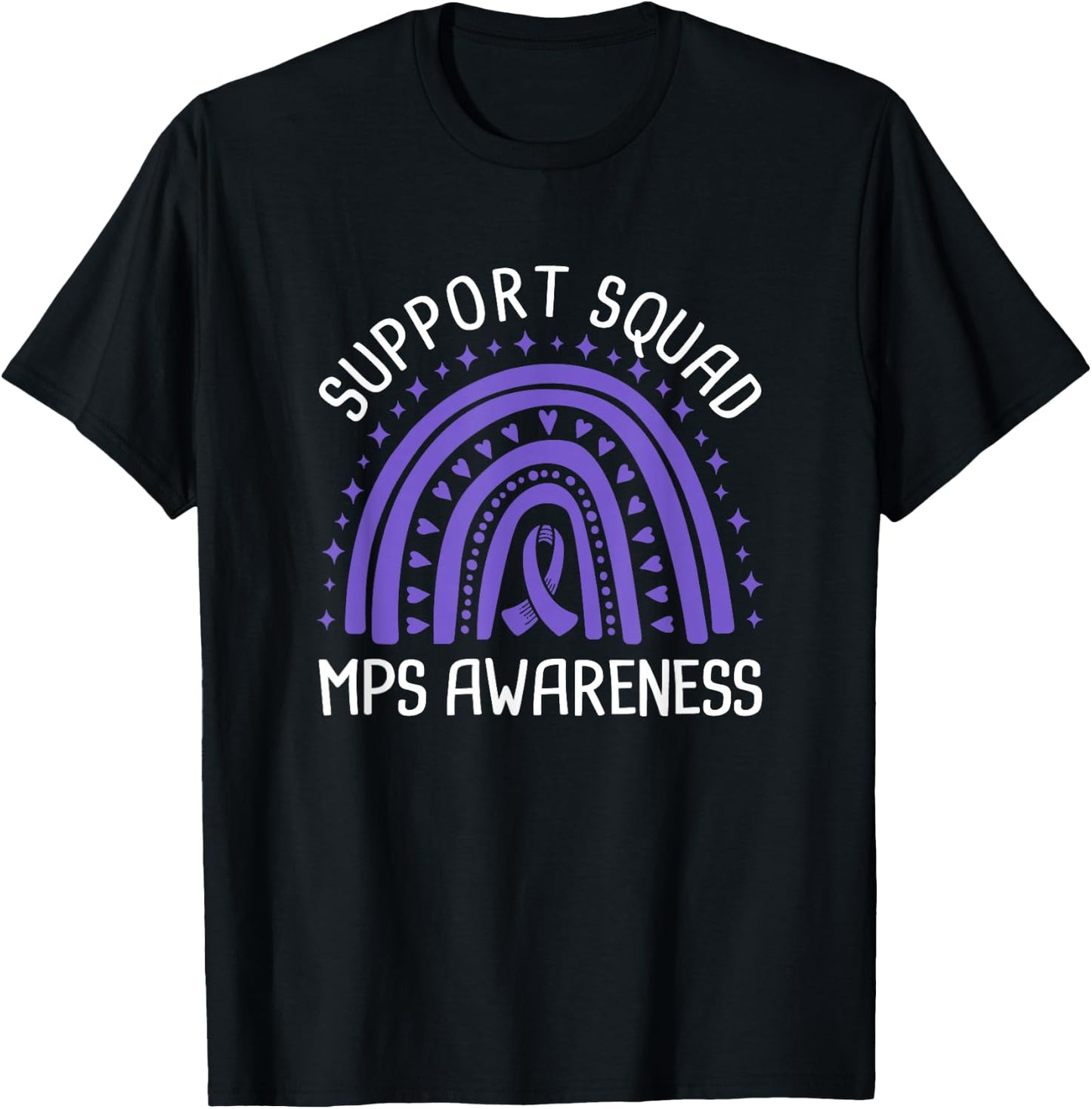 Support Squad MPS Awareness T-Shirt - T-Shirt | Black