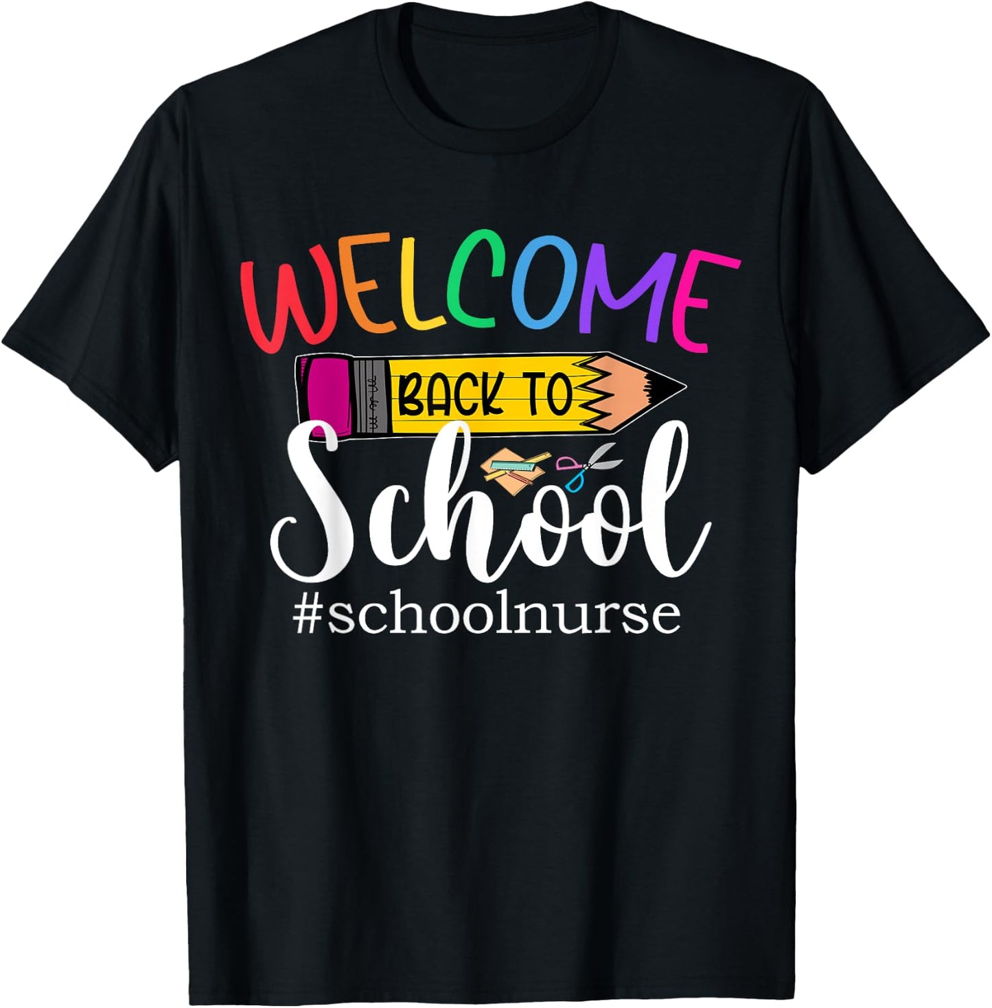 Welcome Back To School - School Nurse For Students Teachers Women T-Shirt - T-Shirt | Black