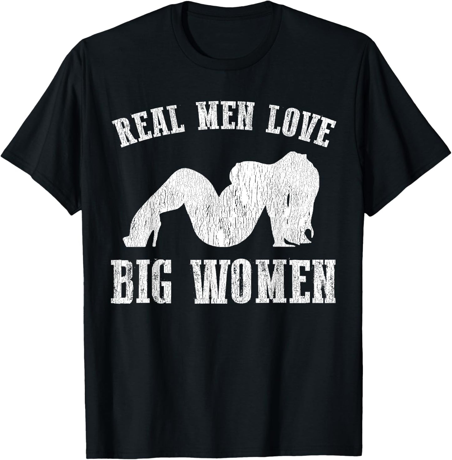 Real Men Love Big Women SSBBW BBW Lover T-Shirt - T-Shirt | Black