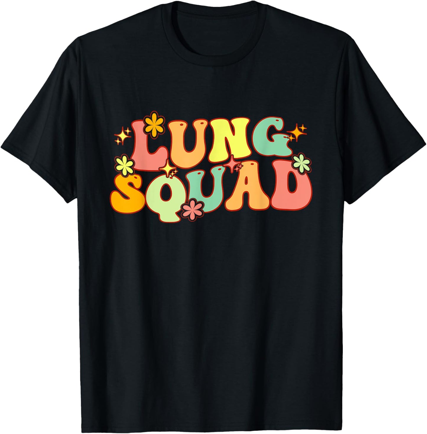 Groovy Lung Squad Funny Respiratory Therapy RT therapist T-Shirt - T-Shirt | Black