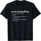 Funny Golf Gifts Women Procrastigolfing Golfing T-Shirt - T-Shirt | Black