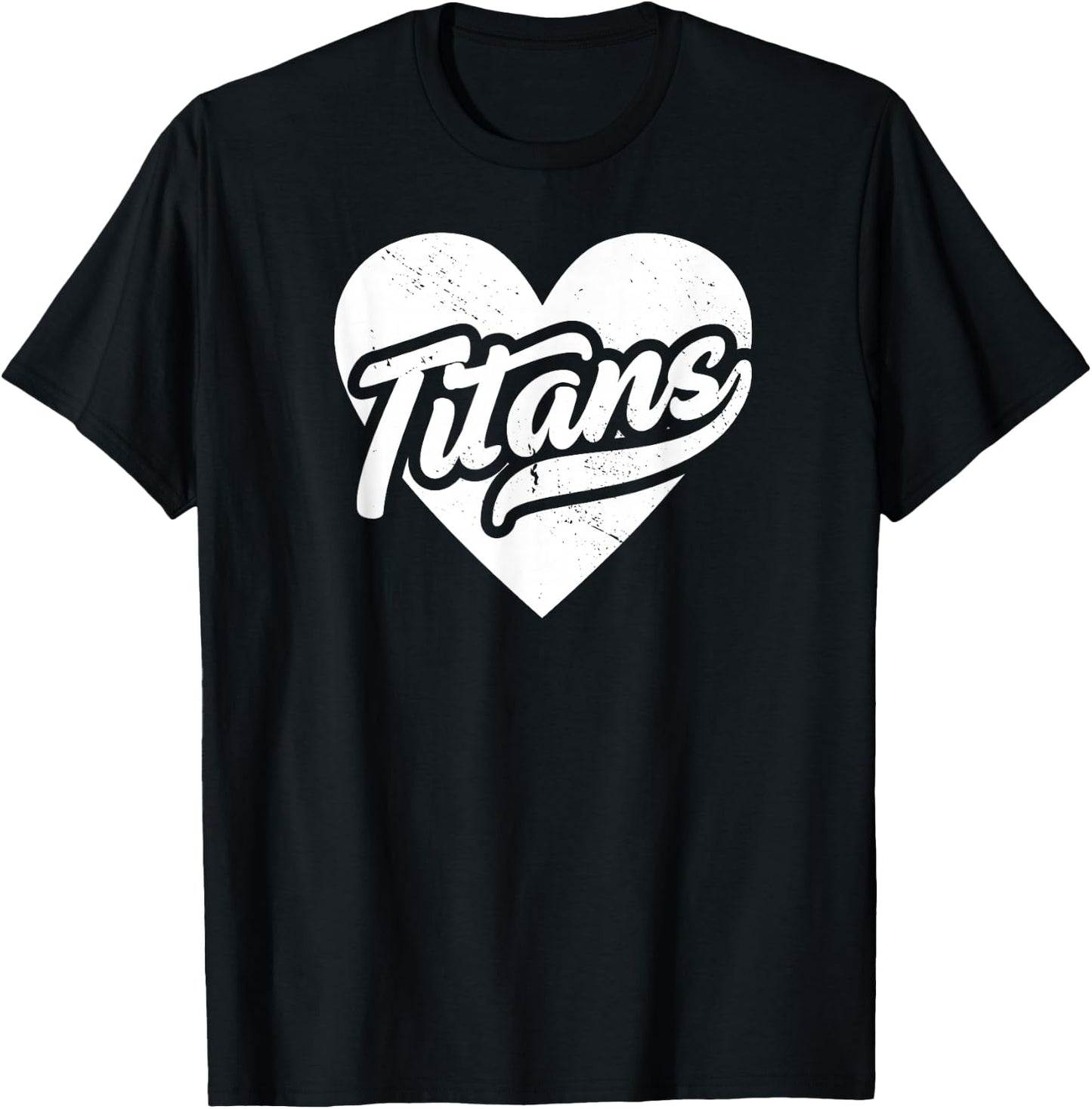 Vintage Titans School Spirit Go Titans Love T-Shirt - T-Shirt | Black