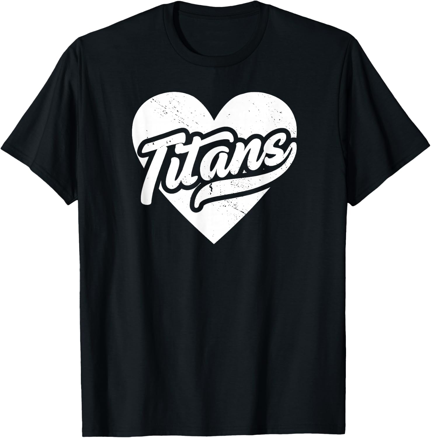 Vintage Titans School Spirit Go Titans Love T-Shirt - T-Shirt | Black