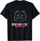 Fluffy Cat Long Hair Cat Persian Cat Lady Persian Cat Lover T-Shirt - T-Shirt | Black