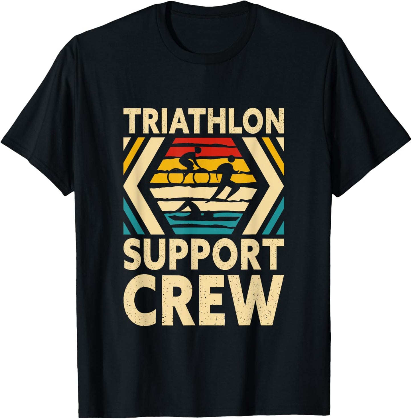Triathlon Support Crew T-Shirt - T-Shirt | Black