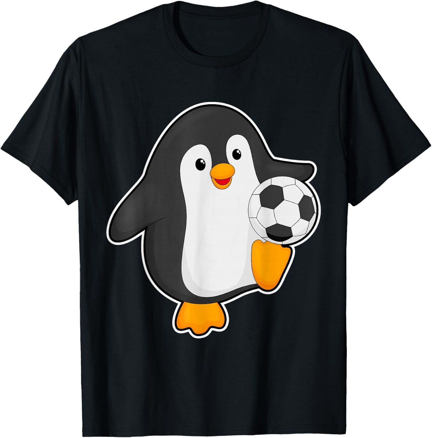 Penguin Soccer player Soccer Sports T-Shirt - T-Shirt | Black