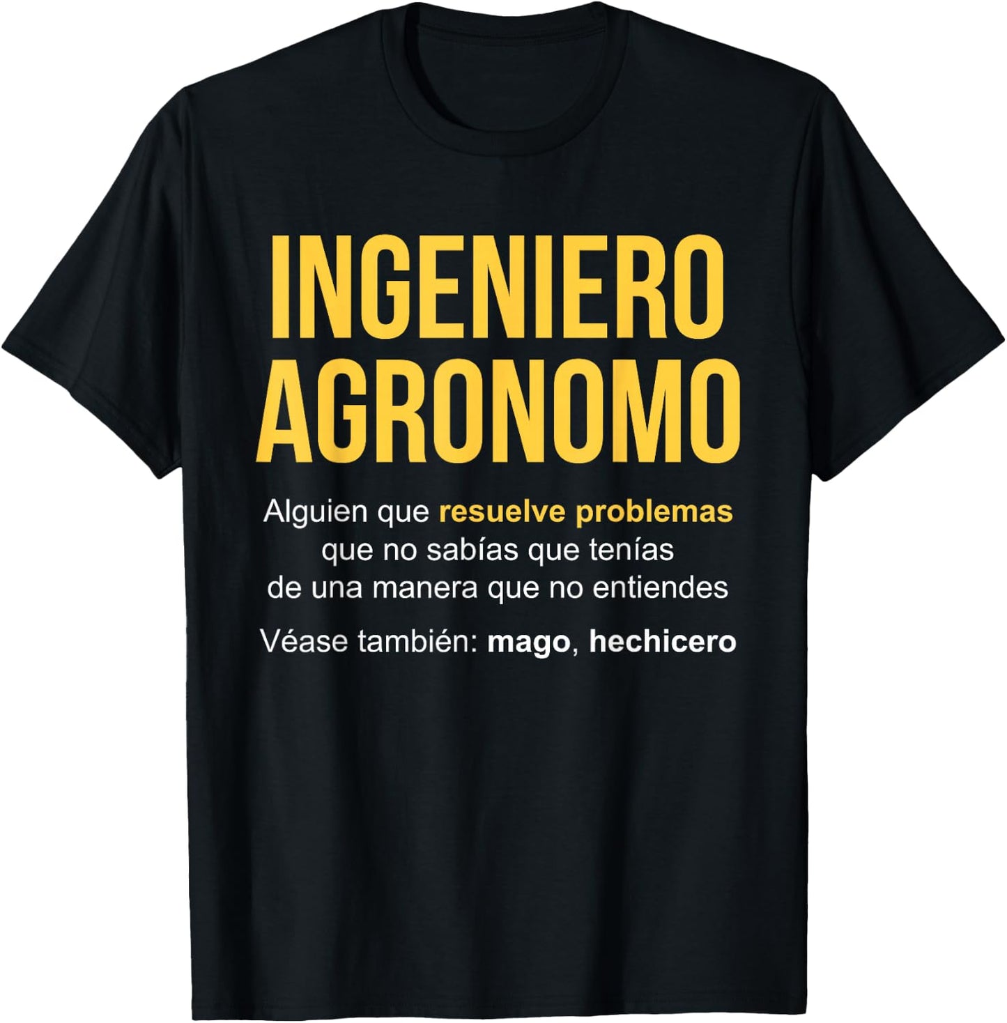 Engineer Agronome Definition | Agronom Engineer Gift T-Shirt - T-Shirt | Black