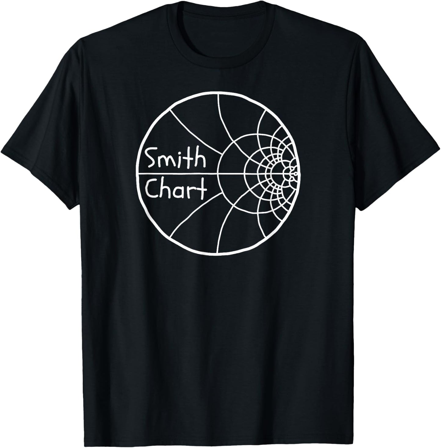 SMITH CHART Electrical Engineer Radio Electronics Impedance T-Shirt - T-Shirt | Black