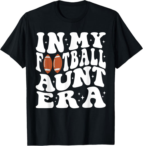 In My Football Aunt Era Groovy Football Auntie Christmas