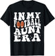 In My Football Aunt Era Groovy Football Auntie Christmas T-Shirt - T-Shirt | Black