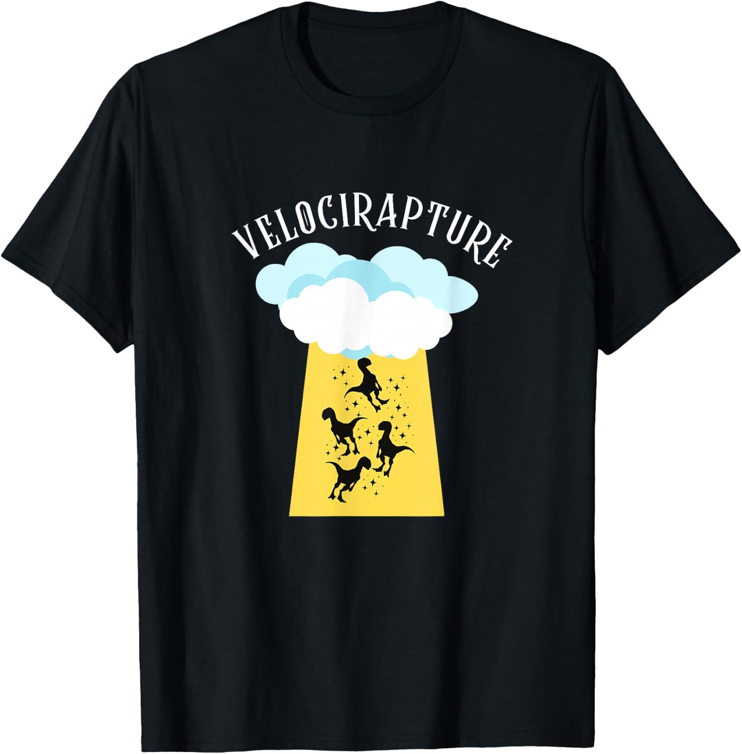 Velocirapture - Funny Dinosaur Raptor Joke T-Shirt - T-Shirt | Black