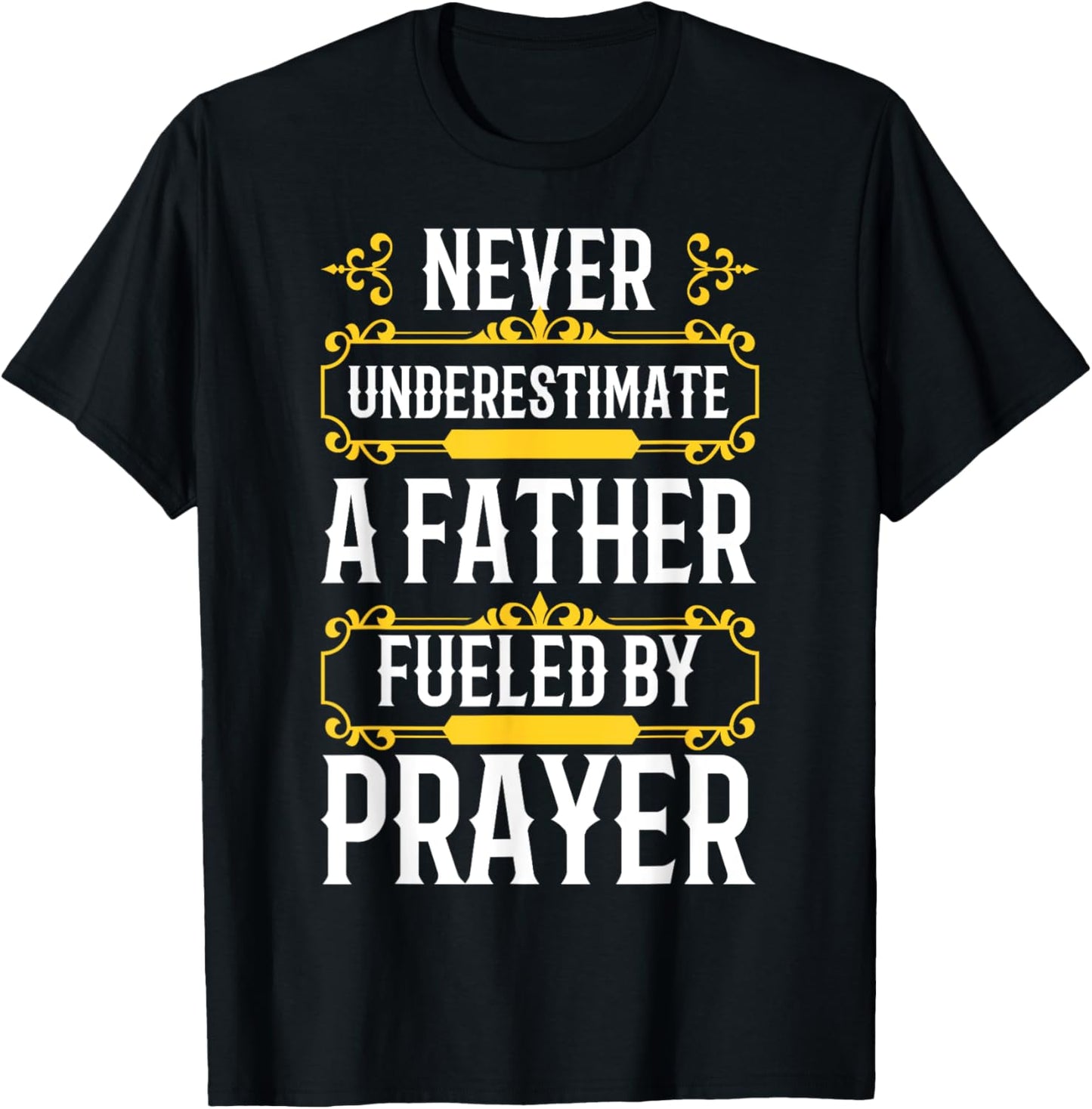 Best Dad Ever Religious Prayer Warrior Christian Fathers Day T-Shirt - T-Shirt | Black