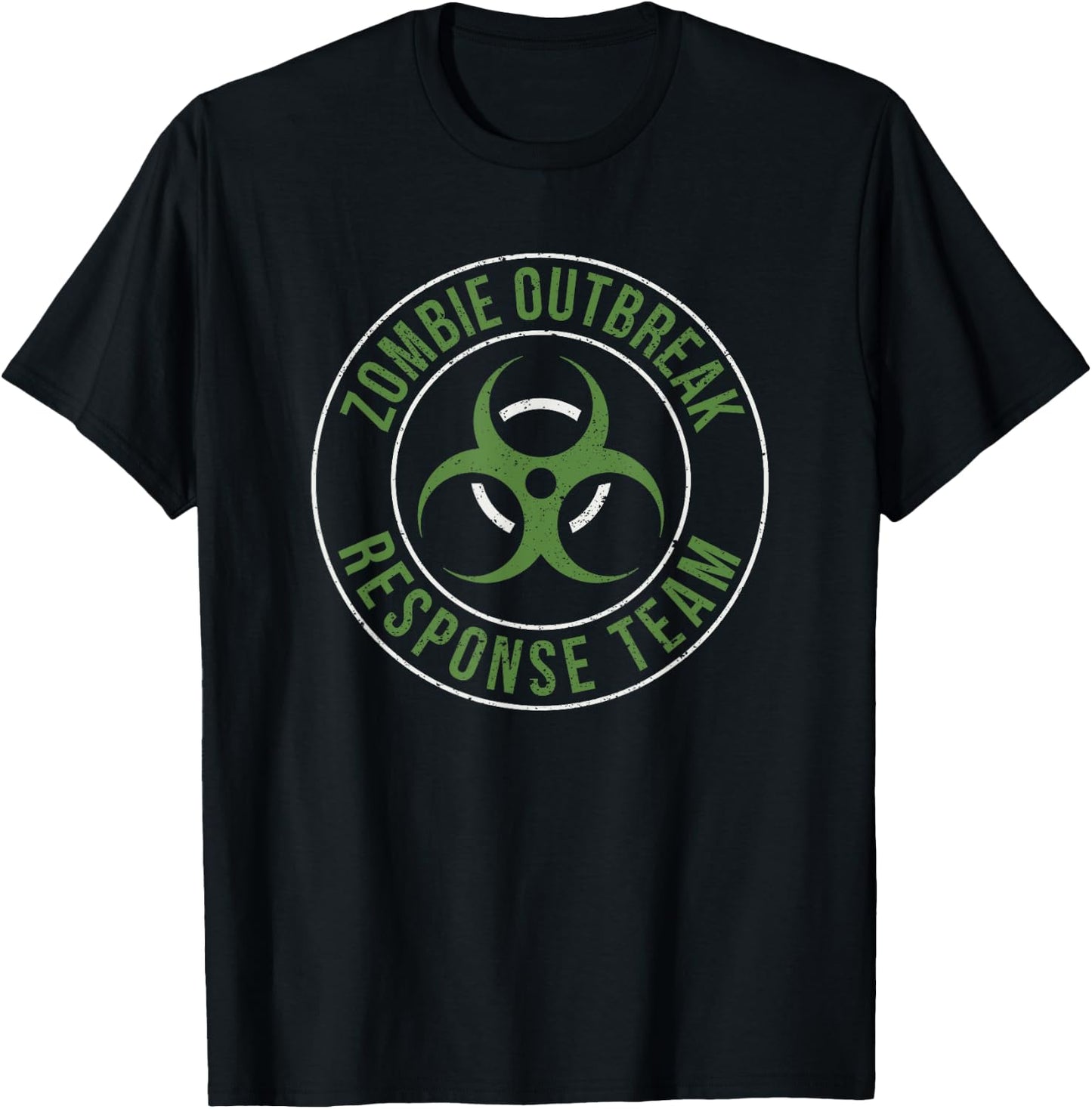 Zombie Outbreak Response Team Halloween Apocalypse Gas Mask T-Shirt - T-Shirt | Black