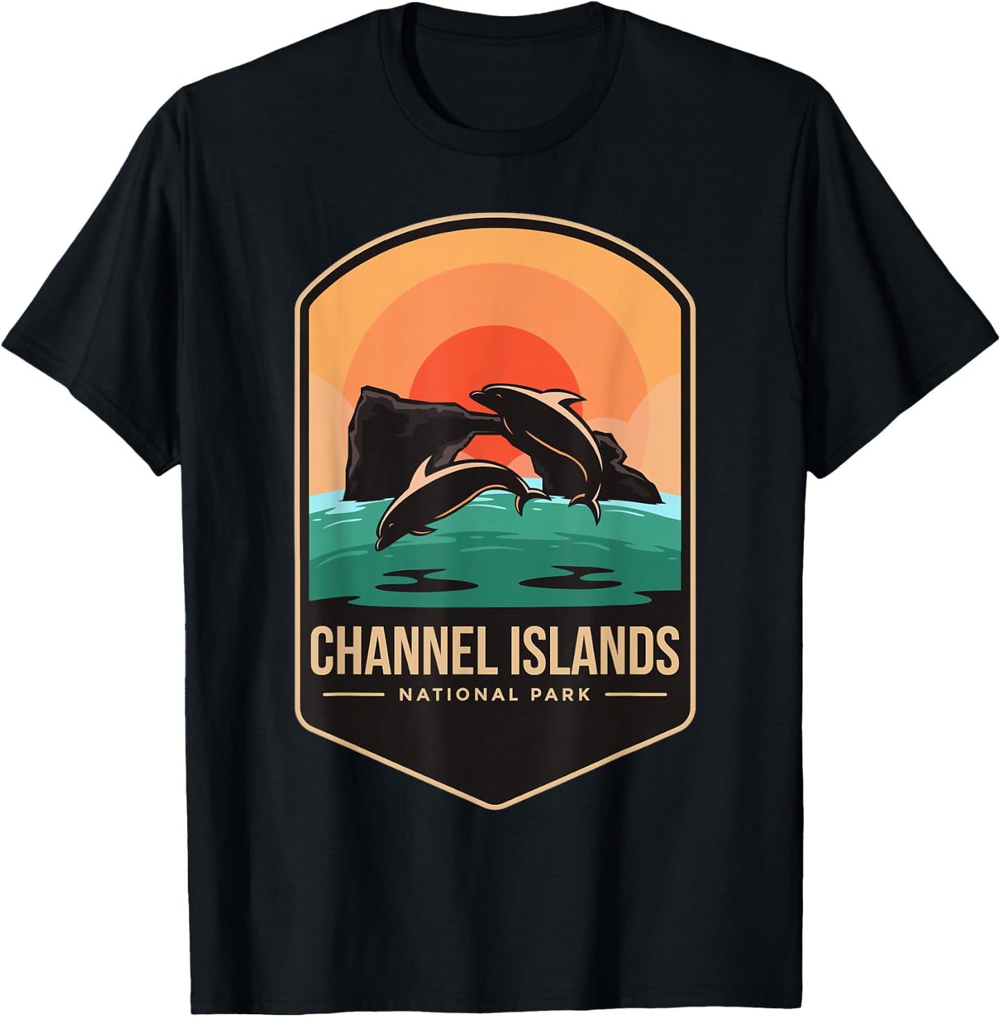 Channel Islands National Park 1980 California T-Shirt - T-Shirt | Black