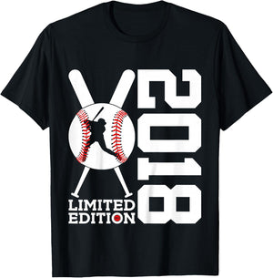 7th BIRTHDAY BASEBALL LIMITED EDITION 2018 T-Shirt - T-Shirt | Black