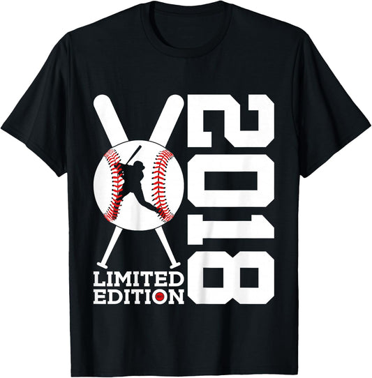 7th BIRTHDAY BASEBALL LIMITED EDITION 2018 T-Shirt - T-Shirt | Black