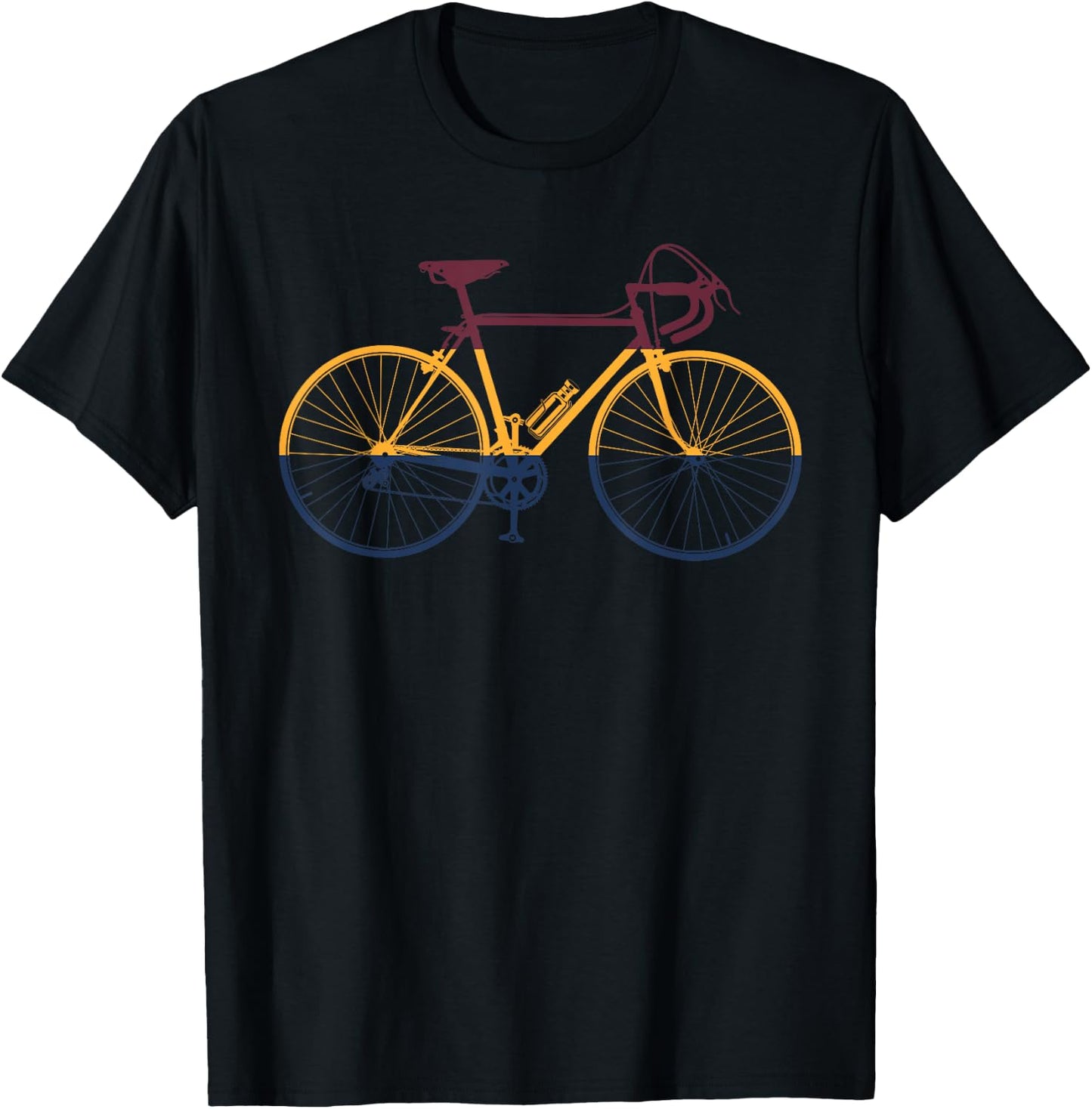 Vintage Cycling Funny Classic Bicycle Bicycling Lover Outfit T-Shirt - T-Shirt | Black